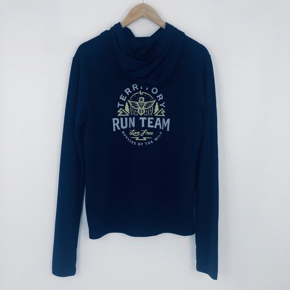 Territory Run Co Team Running Tech Hoodie M Medium - Picture 13 of 13